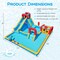 9-in-1 Inflatable Double Water Slide Park with Giant Bounce House and 735W Blower